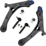 4pc Front Lower Control Arms w/Ball Joints Tie Rods for 2014-2019 Toyota Corolla (for: Toyota)
