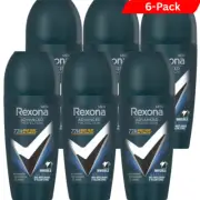 6 x Rexona Deodorant Men INVISIBLE ICE Advanced Protection 72H Roll-On 50 ml