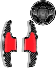 Car Steering Wheel Shift Paddles for VEZEL 2017 Steering Wheel Shift Paddle Car Accessories Real Carbon Fiber Car Paddle Shifter Extensions HTEOPOEKFR(Black)