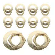 11 Sets Wall Clock Nut Kit Washer Quartz Mechanism Replacement Accessories