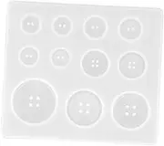 Craft Accessory Button Decor Molds Resin Epoxy Mold Silicone for DIY Button Crafting 3 Pack