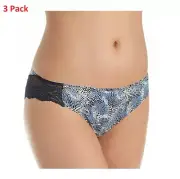 Maidenform Women's Comfort Devotion Lace Back Tanga Panty - S, M & L - 3 PACK