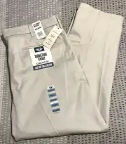 NEW Dockers Signature Khaki Classic Fit Pants Flex Waist Beige 42X30