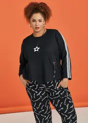 [Taking Shape] Taking Shape Texture Angle Hem Top Size 26 in - Plus Size Women's Clothing