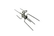 Double Chicken Rotisserie Stainless Steel BBQ Prongs/Forks - Suits 18mm to 22mm round skewer - SSDC-001