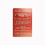 2x Tin Sign Legendary 1968 Sprint Drink Bar Whisky Rustic Look