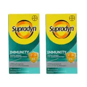 2 x SUPRADYN IMMUNITY TRIPLE ACTION EFFERVESCENT 30 TABLETS - FREE SHIPPING