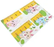 Luxshiny 1 Set Removable Rabbit Height Chart Wall Sticker Friendly Growth Measurement Decal for Nursery Bedroom and Playroom Material Easy Application and Removal