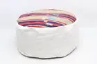 Camping pillow, Kilim storage box, Handmade footstool cover, Beanbag, code 18