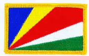 SEYCHELLES SEYCHELLOIS FLAG PATCHES backpack PATCH BADGE IRON ON EMBROIDERED