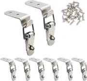 8 Pcs Spring Loaded Toggle Latch Stainless Steel Hasp Clamp Clip with Screws