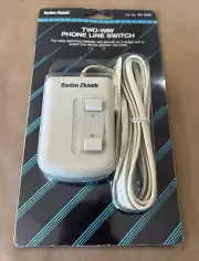 RADIO SHACK TWO-WAY PHONE LINE SWITCH NO. 43-433 NEW IN SEALED PACKAGE