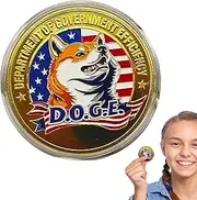 Commemorative Dog Virtual Coin – Crypto & Dog Fans| Portable Rust-Proof Commemorative Dog Coin, Funny Creative Metal Crafts For Family Friends Colleagues