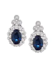 Le Vian 14K Vanilla Gold 1.40 ct. tw. Diamond & Sapphire Earrings