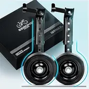 Heavy Duty Adjustable Training Wheel, Fits 24 to 29 Inches Bicycles, Perfect for Learning & Balance Support, Bike Learning Aid, Supports up to 200 lbs | Sturdy Bicycle Stabilizer (Black)