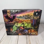 Disney Thomas Kinkade Studios Silver Edition Maleficent 1000pc Jigsaw Puzzle