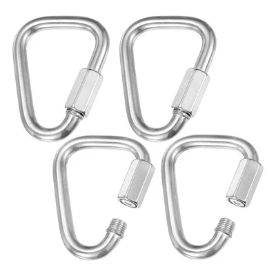 4-Pack Quick Chain Link Connector, 3/8" 304 Stainless Steel Repair Chain Links
