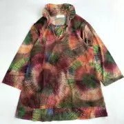 Docking Design Multicolor Tunic Blouse Stretchy Tank Top, Unique Style