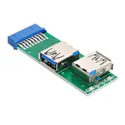 NFHK Dual Side USB 3.0 A Type Female to Motherboard 20Pin 19 Pin Box Header S...
