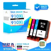4x Ink for HP 910XL OfficeJet Pro 8020 8028 8025 OfficeJet 8022 8010 High Yield