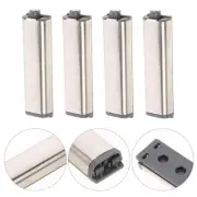 4 Pcs Black Cabinet Handles Push to Open Latch Door