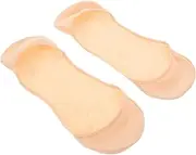 [MOBUTOFU] 1 Pair Forefoot Socks Cotton Socks Thick No Show Socks for Women Socks Adult Breathable Socks Cotton Ankle Sock for Women Socks for Flats Women Socks Hidden Socks Beige