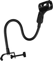 Toyvian 1 Set Microphone Stand Mic Arm Mic Stand Gooseneck Microphone Holder Microphone Holder Stand Microphone Desk Stand Mic Stand Clamp Adjustable Mic Stand Mic Stands Black Sponge