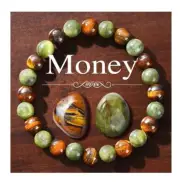 3Pc/SET Natural Stone 8mm Bracelet Tiger Eye - Canadian Jade