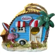 Home Garden Hanging Bird House Nest Beach Camper 4.5" Tall New