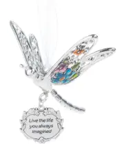 Ganz Springtime Dragonfly Suncatcher "Live the life you always imagined"