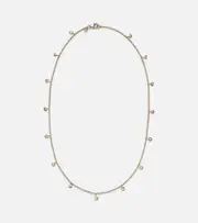 [Octavia Elizabeth] Octavia Elizabeth Micro Nesting Gem 18kt gold necklace with diamonds One Size gold