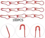 100Pcs Safety Pins Bulb Pins for Crafts Knitting Crochet & Clothing Tags