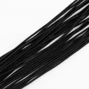 1 Bundle 4.0mm Black Fibre Outside Rubber Inside Elastic Cord Crafts about 100m
