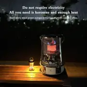 BLACK Outdoor Camping Kerosene Oil Heater Kerosene Stove Adjustable Flame DS