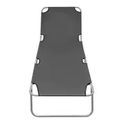 Portable Sun Lounger Folding Camping Beach Chair Bed Recliner Lounge Sunbed