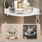 Suction Shower Shelf Easy-install Corner Shelf Capacity Corner Shower Caddy