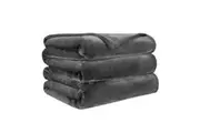LINENOVA Soft Breathable Fleece Throw Blanket for Couch Sofa Chair Bed