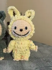 Crochet Amigurumi Labubu Monster.