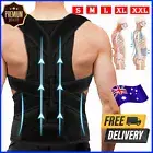 Full Back Posture Corrector Adjust Lumbar Shoulder Support Brace Belt Women Men