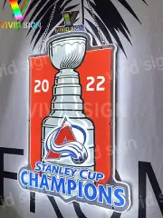 17" Colorado Avalanche 2022 Stanley Cup Champions 3D LED Light Sign Neon Lamp