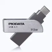 iXflash 512GB Backup Flash Drive USB A & USB C for iPhone iPad & Computer Gray