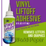 Vinyl Letter Removing Solvent completely removes vinyl letters VINYL LIFTOFF