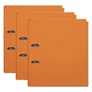 3x Marbig PE Lever Arch File Folder A4 Document Filing Organiser Holder ORNG