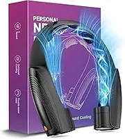 8000mAh Portable Neck Fan, Neck Air Conditioner with 6 Powerful Speeds, Hands-Free 360° Cooling Neck Fan, Rechargeable USB Fan Bladeless Wearable Foldable Mini Fan for Men Women Home Office Outdoor