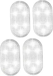 Alipis 4Pcs Rechargeable Car Interior LED Lights Touch Sensor Ambient Lighting for Cars Portable Atmosphere Lights for Emergency Use and Stylish Decor