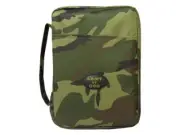 Bible Cover-Kids-Canvas W/Rubber Patch-Army Of God-Camouflage-LRG