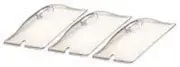 CL-3 Third Sized Clear Lids for Buffet Server, Set of 3