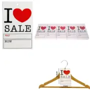 I love Sale Sale Cards Tagging Gun Swing Sale Was Now Ticket Large Size Pack 500