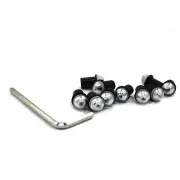 10x Silver Windscreen Bolts Screws Set 4 Kawasaki Ninja 250R 2008-2012