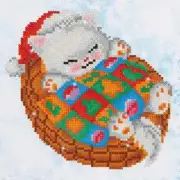 Snug Christmas Kitty Diamond Dotz Art Kit- Beginner